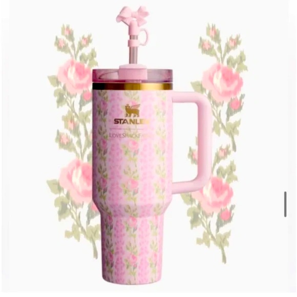 Stanley x LoveShackFancy 40 oz. Quencher Blooming Heirloom - Picture 2 of 8